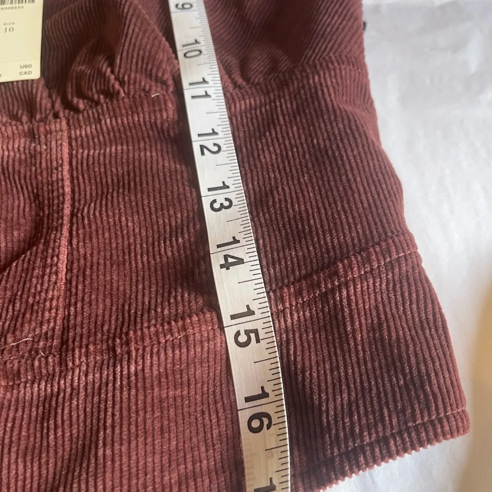 NWT Anthropologie size 10 Corset top in corduroy